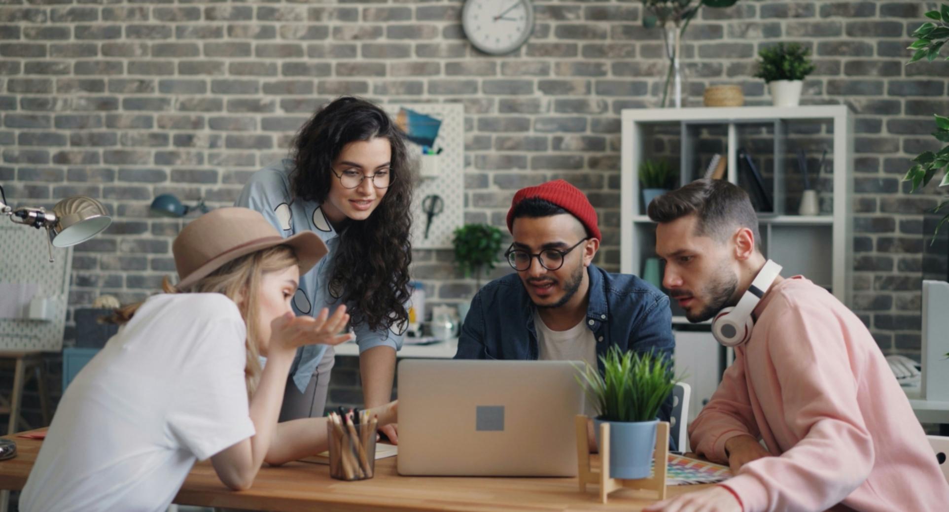 Participants working through financial scenarios in small group discussions
